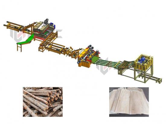 log peeling producing line, wood log peeling machine